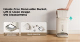 Hassle-Free Removable Bucket, Lift & Clean Design
304 Stainless Steel Bowl, Anti-Cat Acne & Bacteria Resistant
Quik Cleaning