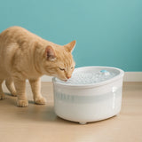Advanced filtration water fountain that provides fresh, clean water for your pet, ensuring optimal hydration with multi-stage purification