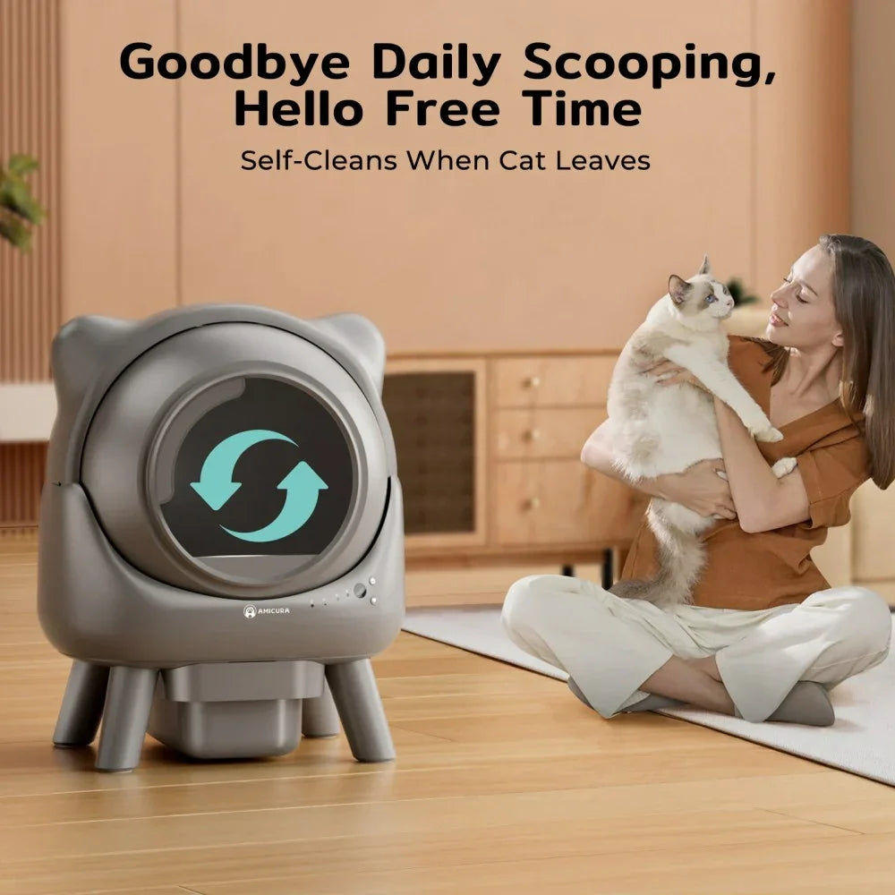 AmiCura Self Cleaning Cat Litter Box Cura X1 - Amicura