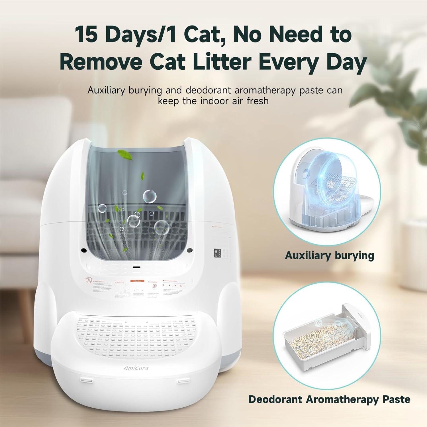 Amicura Self Cleaning Cat Litter Box Cura 2 - Amicura