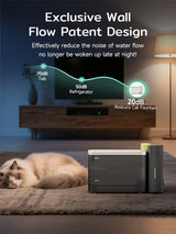 A3 lite cat water fountain,wasserbrunnen für katzen​,seperate water from electricity,quiet sleep mode less than 20 db