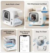 Amicura cura3 self cleaning cat litter box, selbstreinigendes katzenklo | Selbstreinigende Katzentoilette | Vollautomatisches katzenklo | Katzentoilette,litière automatique