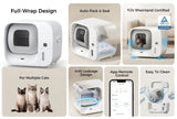 Amicura cura3 self cleaning cat litter box, selbstreinigendes katzenklo | Selbstreinigende Katzentoilette | Vollautomatisches katzenklo | Katzentoilette,litière automatique